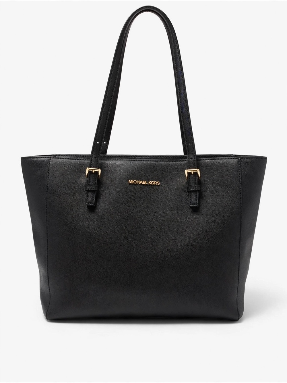 Michael Kors Jet Set Black Saffiano Leather Tote